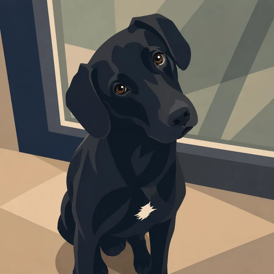 Schwarzer Labrador